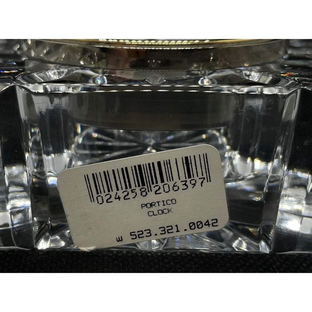 Vintage Waterford Crystal‎ Portico Desk Mantel Clock